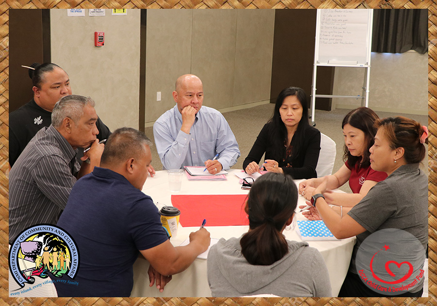 After the closing remarks, leaders of CCDF, CCLP, DICE Pacific, and Evergreen Learning took seats to further discuss the state of Child Care in the CNMI and the progress of their ongoing and upcoming projects.